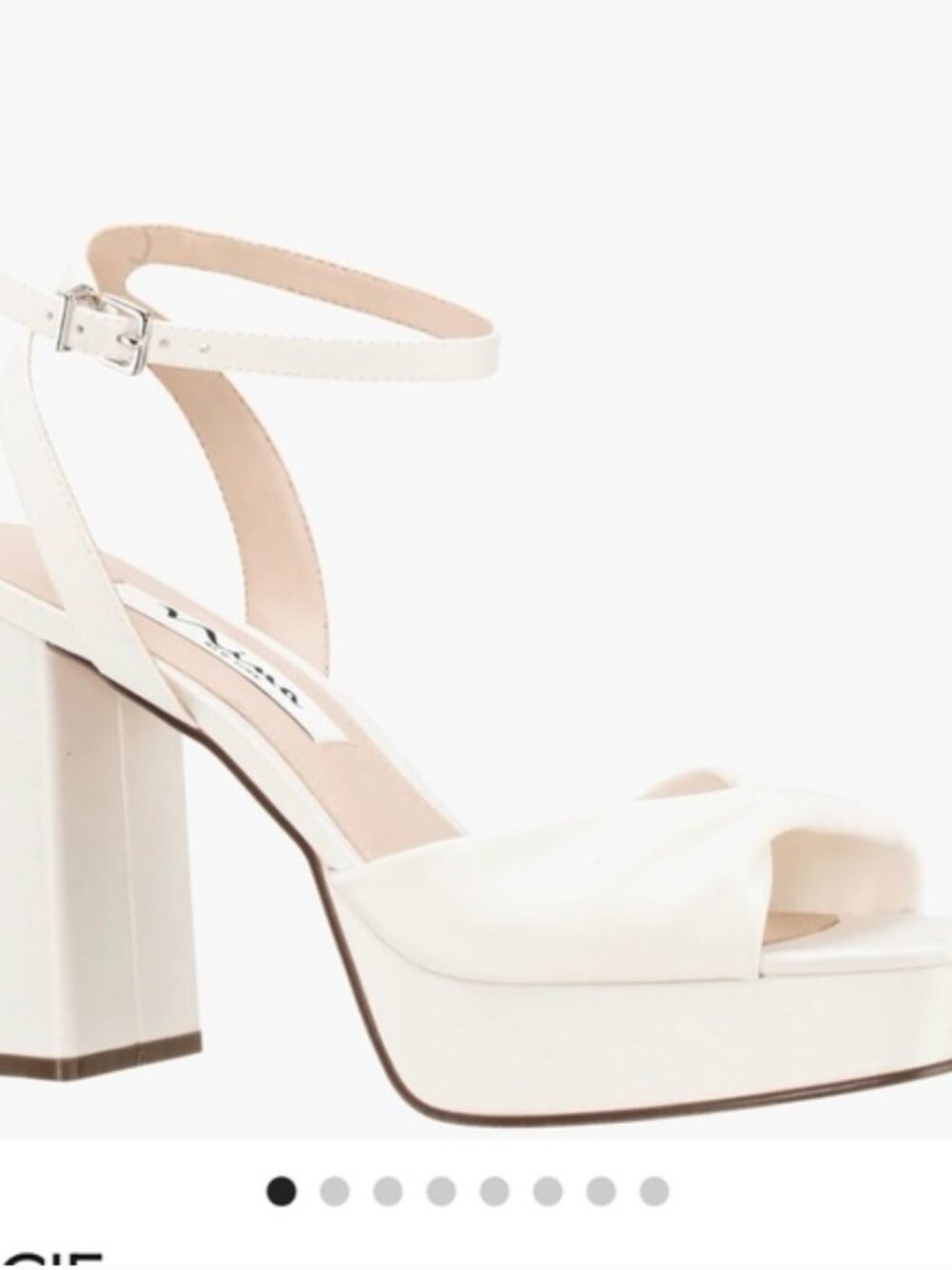 Nina Ivory Platform Heels - Picture 2 of 5